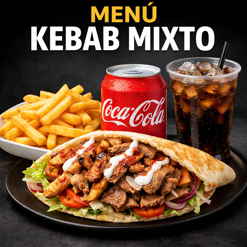 Kebab Menú Mixto